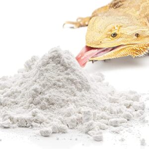 meric reptile calcium powder, ideal for leopard geckos, chameleons, iguanas, turtles, and more, avoid vitamin d3 overdose in bearded dragons, lizards love it, energy-rich additional feed, 2 oz.