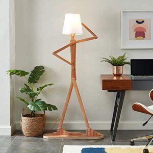 HROOME Cool Decorative Reading Floor Lamp and Cute Dog Lamp - Wood