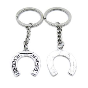 100 pieces keyring keychain wholesale suppliers jewelry clasps xx8r9h horseshoe horse hoof