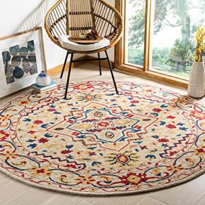 Safavieh Aspen Collection 8' x 10' Green/Ivory APN705Y Handmade Boho Medallion Wool Area Rug