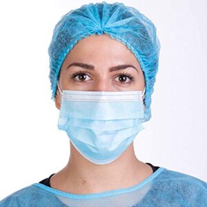 Disposable Face Mask, 3-Layer Safety Mask Anti Dust Breathable Mouth Mask with Earloop (50 Pack)