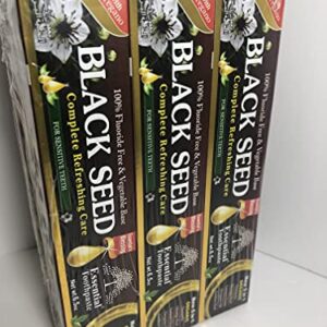 Essential Palace Organic Black Seed Toothpaste 100% Fluoride Free & Vegetable Base (6 Pack) 6.5oz