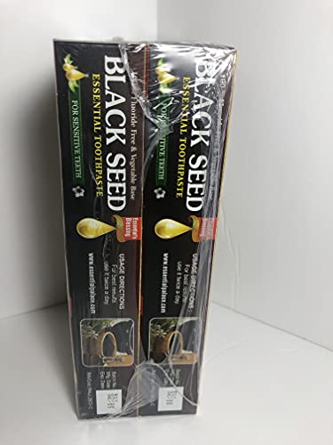 Essential Palace Organic Black Seed Toothpaste 100% Fluoride Free & Vegetable Base (6 Pack) 6.5oz