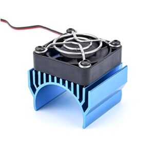 rc brushless motor heatsink with cooling fan 540 3650 3660 3670 motor heat sink cover rc parts for remote control rc car truck buggy crawler