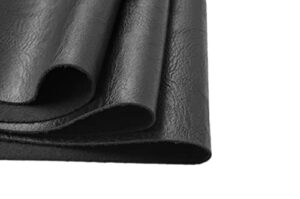 wento thick 1 yard faux leather fabric soft skin grain pu leather fabric for furniture cover reupholster sofa chairs cushiones vinyl upholstery fabric (1yard,black)