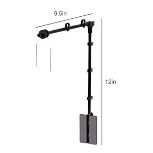 OIIBO Reptile Lamp Stand, Reptile Heat Lamp Stand Adjustable Height Hanging Lamp Fixture Holder for Reptile Terrarium Tank UVB Heating Light