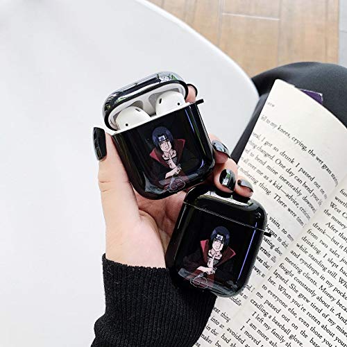 Airpods 2 / 1Case Fashion Anime Naruto, Uchiha Ltachi, Payne, Kobe 24, Cartoon Pattern Shockproof and Anti-Fall TPU Skin Airpods Case. (IMD = Mustela)