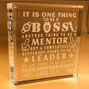 boss gifts for men | office | leader | christmas | desk | birthday | male | world's best boss | paperweight | keepsake