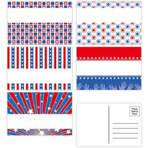 ceiba tree 120 vote postcards white red blue blank patriotic theme election post card