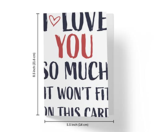 Sweet and Funny Mother's Day Card - Perfect Card for Her - Ideal Mothers Day Card - Karto - This Much You