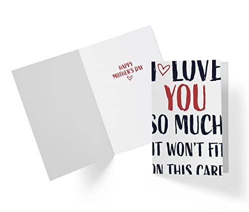 Sweet and Funny Mother's Day Card - Perfect Card for Her - Ideal Mothers Day Card - Karto - This Much You