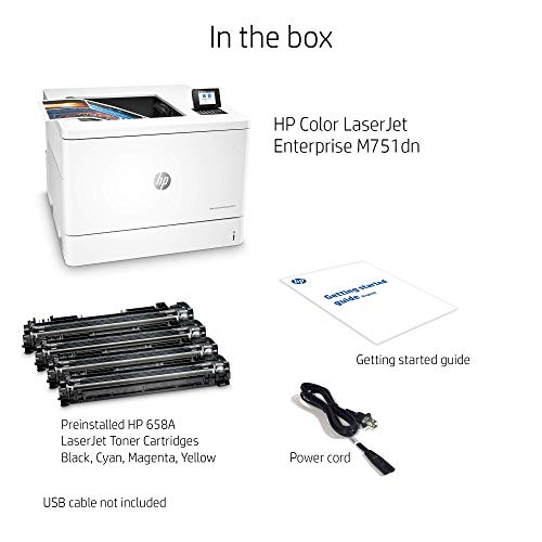 HP LaserJet Enterprise M751dn Duplex USB LAN Color Laser Printer T3U44A#BGJ (Renewed)