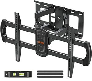 elived tv wall mount, for most 37-75inch flat screen tvs, swivel and tilt full motion tv mount bracket with articulating arms, max vesa 600x400mm, 100 lbs. loading, 8"-16" wood studs