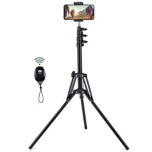 selfie tripod stand aluminum alloy with bluetooth remote for iphone