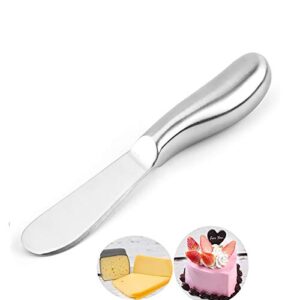 VANRA Spreader Knife Set 4-Piece Butter Knife Stainless Steel Cheese Knife Set Small Bread Cream Knives 5.3-inch