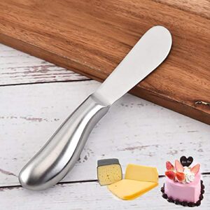 VANRA Spreader Knife Set 4-Piece Butter Knife Stainless Steel Cheese Knife Set Small Bread Cream Knives 5.3-inch