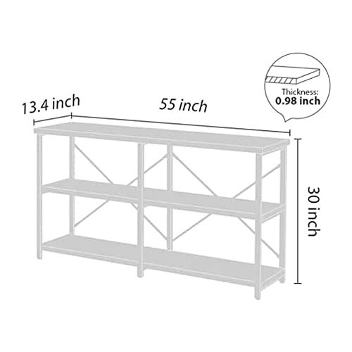 Coral Flower Washed Oak Square Side Shelf for Living Room, Wood and Metal Nightstand，End Table with Storage, Light oak