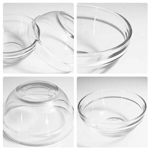 SZUAH 3.5 Inch Small Glass Bowls 12 Pack Prep Bowls Serving Bowls 4.5 OZ Microwavable Stackable Clear Glass Bowls for Kitchen, Dessert, Dips, Nut and Candy Dishes, Dishwasher Safe