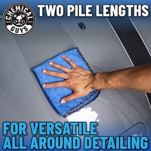 Chemical Guys MIC110003 Professional Grade Premium Microfiber Towels, Blue (16 Inch x 16 Inch) (Pack of 3) - Safe for Car Wash, Home Cleaning & Pet Drying Cloths