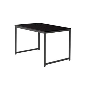 coral flower soho home traditional dining table,48 inches long, top with metal frame, black 1