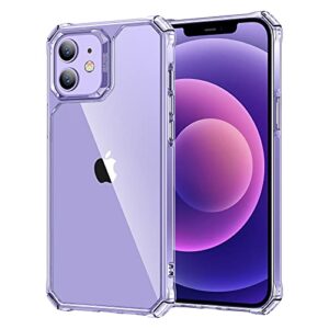 esr air armor compatible with iphone 12 mini case [military-grade drop protection][shock-absorbing corners] [anti-yellowing hard back] [scratch resistant] [flexible frame] 5.4", crystal clear