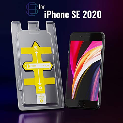 Defenslim iPhone SE 3 / SE 2 (2022/2020) Screen Protector [2-Pack] with Easy Auto-Align Install Kit - Tempered Glass for iPhone SE 3rd & 2nd generation (4,7") - New Glass with Your Next Phone