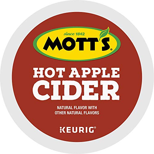 Keurig Mott's Hot Apple Cider, Keurig Single Serve K-Cup Pods, Flavored K Cups, Hot Apple Cider, 72 Count