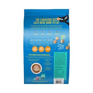 Tiki Cat Born Carnivore High Protein, Herring & Salmon Meal, Grain-Free Baked Kibble to Maximize Nutrients, Dry Cat Food, 5.6 lbs. Bag