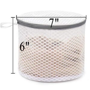 3Pcs Durable Honeycomb Mesh Laundry Bags for Delicates, Lingerie Wash Bag 6 x 7 Inches