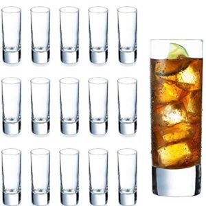 DeeCoo Heavy Base Shot Glass Set Bulk, Whisky Shot Glasses 2 oz, Mini Glass Cups For liqueur, Double Side Cordial Glasses, Tequila Cups Small Glass Shot Cups Set Of 24