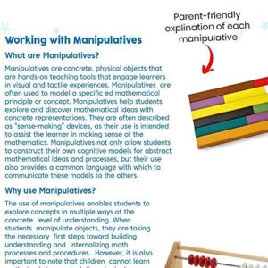 hand2mind Hands-On Standards, Learning at Home Family Engagement Kit for Grade 3, Math Activity Book with Math Manipulatives, Spanish Translations for Key Materials