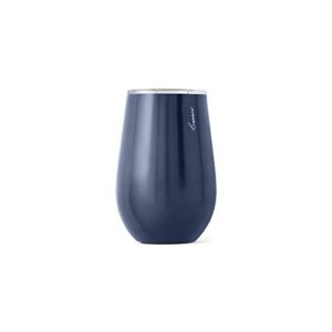 Rabbit Wine Tumbler Stainless Steel, Navy, 12 ounces