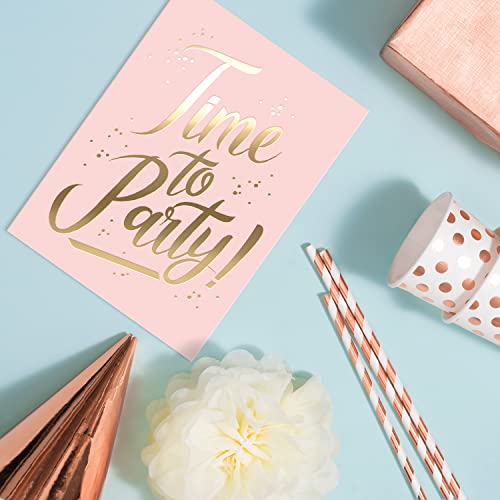 Sweetzer & Orange Set of 48 Congratulations Cards – Perfect for Graduation Greeting Cards – 8 Gold Foil Congrats Design Assortment – With Envelopes and Box – 4.25x5.75”