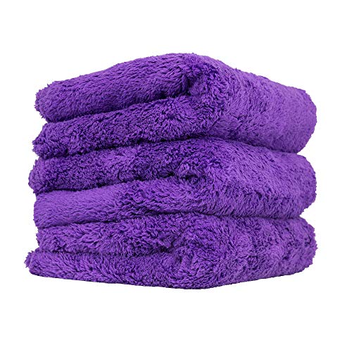 Chemical Guys MIC34803 Happy Ending Ultra Plush Edgeless Microfiber Towel, Purple (16" x 16")