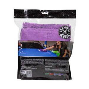 Chemical Guys MIC34803 Happy Ending Ultra Plush Edgeless Microfiber Towel, Purple (16" x 16")