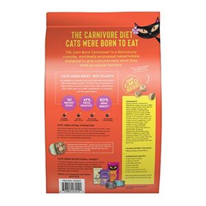 Tiki Cat Born Carnivore High Protein, Deboned Chicken & Egg, Grain-Free Baked Kibble to Maximize Nutrients, Dry Cat Food, 5.6 lbs. Bag