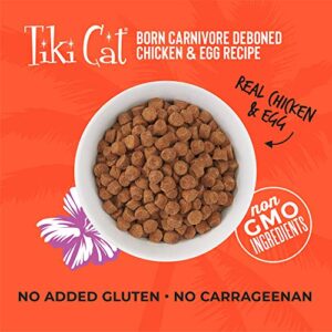 Tiki Cat Born Carnivore High Protein, Deboned Chicken & Egg, Grain-Free Baked Kibble to Maximize Nutrients, Dry Cat Food, 5.6 lbs. Bag