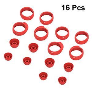 Hemobllo 16 Pcs Replacement Ear Tips Compatible for Samsung Galaxy Buds/Buds+ - Soft Silicone Earbuds Eartips Wingtips Earhooks Kit Earpads Earphones Tips Cover (Red)