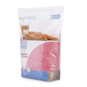 So Phresh Scoopable Odor-Lock Clumping Micro Crystal Cat Litter in Pink Silica, 8 lbs.