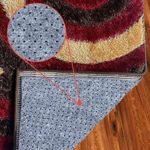 home must haves rug pad with non-slip grip, 8x10, gray