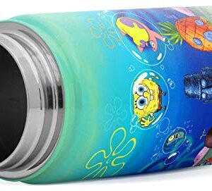 Simple Modern SpongeBob SquarePants Kids Water Bottle with Straw Insulated Stainless Steel Toddler Cup for Boys, Girls, School | Summit Collection | 14oz, SpongeBob Bikini Bottom