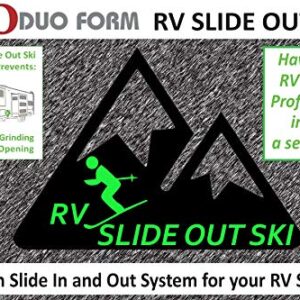 S.RECREATION Duo 028102D-AFT RV Slide Out Ski Easy Slide System - 6" x 53", Pack of 2