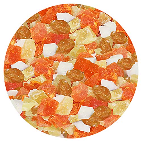 Fruit Medley Treat - Healthy Natural Dried Fruit Treat - Sugar Gliders, Squirrels, Chinchillas, Prairie Dogs, Opossums, Marmosets, Monkeys, Parrots, Birds, Rabbits, Guinea Pigs & Small Pets (4 oz.)