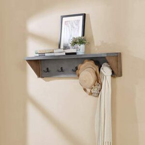 alaterre furniture newport 40" coat hook with shelf