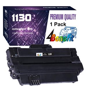 1 pack 4benefit compatible replacement dell b1130 toner cartridge 1130 (1xblack) used for dell 1130 1130n 1133 1135 1135n laser printer (330-9523 2mmjp 7h53w)