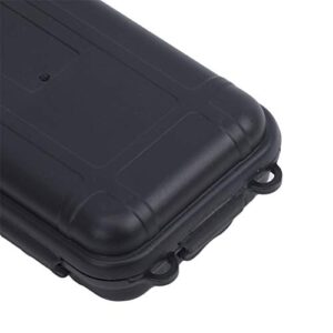 Flybloom Portable Storage Case Anti-Pressure Shockproof Waterproof Storage Box Outdoor Camping(Black)