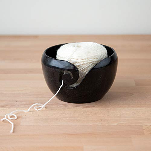 Knit Picks Black Resin Yarn Bowl