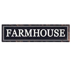 funly mee rustic black metal farmhouse sign decorative wall hanging sign 16.1×4.2 in