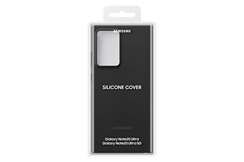 SAMSUNG Galaxy Note20 Ultra 5G Case, Silicone Back Protective Cover - Black (US Version) (EF-PN985TBEGUS)