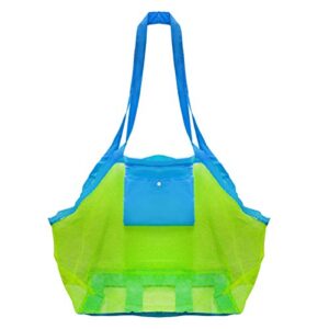 mesh beach toys bag extra large beach bags and totes sand tote bag storage bags children toys beach toy organizer kids sand toys collector perfect for holding toys stay away from sand